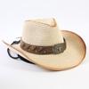 Beliebter Europäischer und Amerikanischer Western Cowboy Strohhut Damen- und Herrenmode Sonnenschutz Strohhut Outdoor Western Cowboyhut