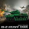 Children's Puzzle Assembly Toy Gift Armored Vehicle Model IS-2 Heavy Tank Small Particle Building Blocks