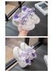 Girls' 2026 Spring/Autumn Breathable Cartoon Sneakers - Thick Sole, Non-Slip, Casual Running Shoes