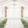 2 x 2.1 m Iron Wedding Arch Props Background Circle Lawn Wedding Door Outdoor Metal Balloon Flowers Arch Wedding Arch Stand