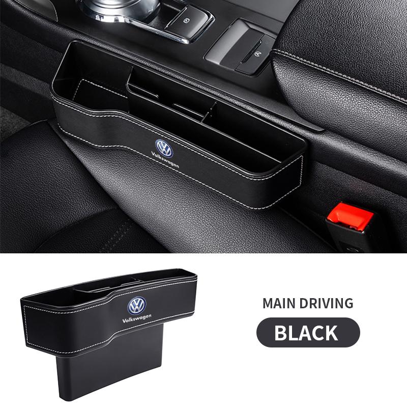 Car Seat Crevice Storage Box Seat Gap Slit Pocket Catcher Organizer For Volkswagen Golf GTI MK1 MK2 MK3 MK4 MK5 MK6 MK7 MK8