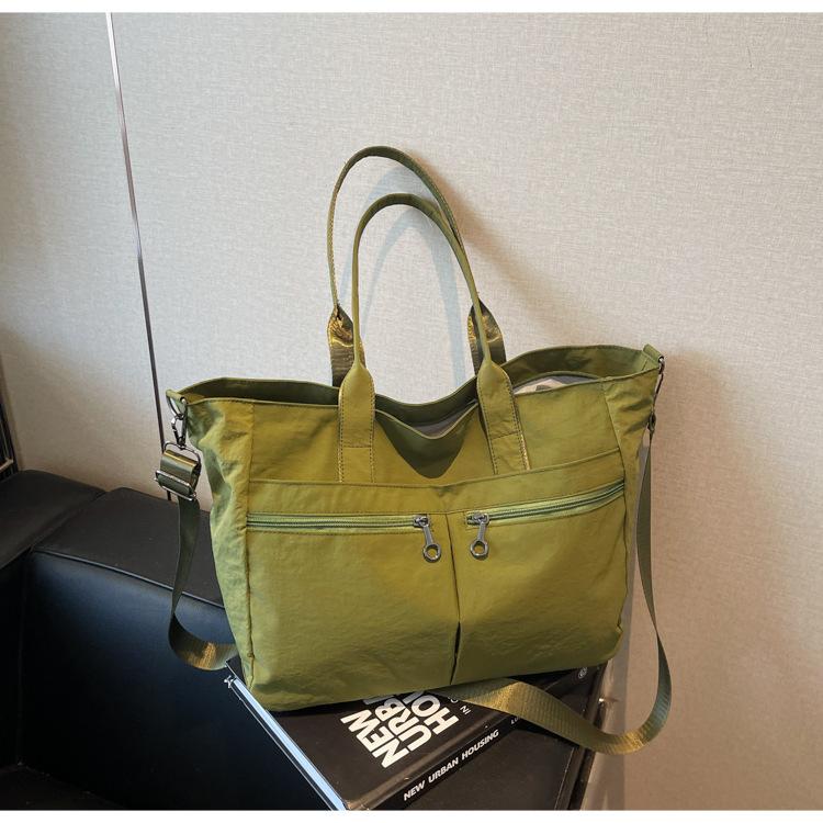 Canvas Bag Women's Large Capacity  New Summer Versatile Messenger Bag Casual College Student Tote Bag