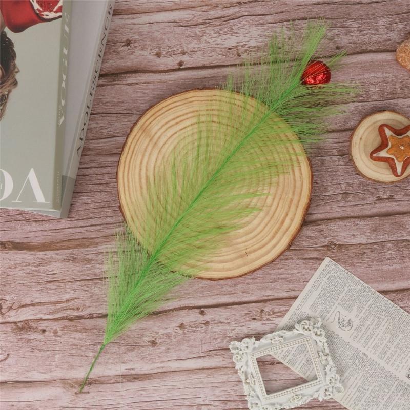 Faux Pampas Grass Decor,Artificial Pampas Grass Fluffies Home Decor,Pompous Grass Flower Arrangement Home Wedding Decor