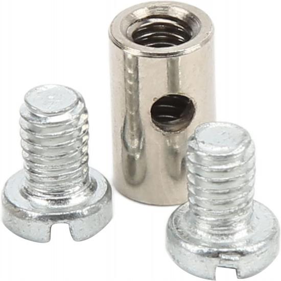 Motorcycle Throttle Screw Cable Ends, 6mm/0.2in Brake Lever Repair Cable Nipples, Universal Adjustable Throttle Cable End, Solderless