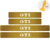 4Pcs Car Door Carbon Fiber Sill Scuff Plate Decoration Sticker For Volkswagen GTI Golf Caddy Passat CC Lavida Sagitar Scirocco CWT1