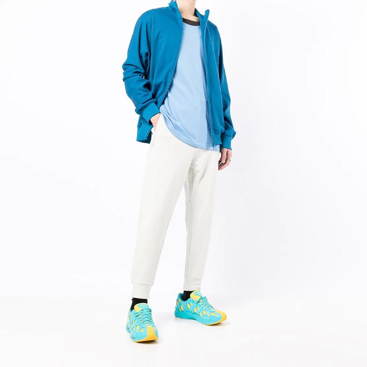 Y-3 Ss22 Side Zipper Drawstring Cuffed Sports Pants Men Pants White HG6205
