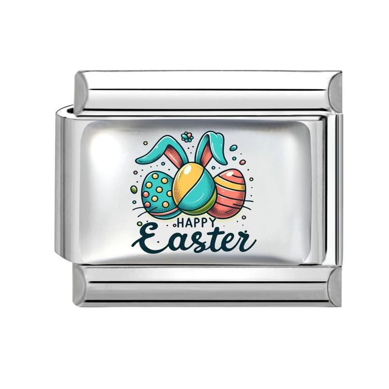 1PC Creative Personalized Tulip Lovely Cats Rabbit Star Heart Italian Charm Fit 9MM Stainless Steel Bracelet DIY Making Gift