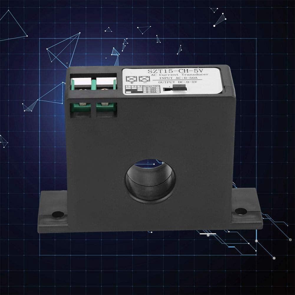AT21-AC Current Transducer Transmitter Transformer Sensor AC Current Converter AC 0-50A To DC 0-5V SZT15-CH-5V