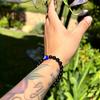 Demon Eye Beaded Bracelet Natural Stone Handmade Lucky Charm for Yoga Meditation  Spiritual Wellness