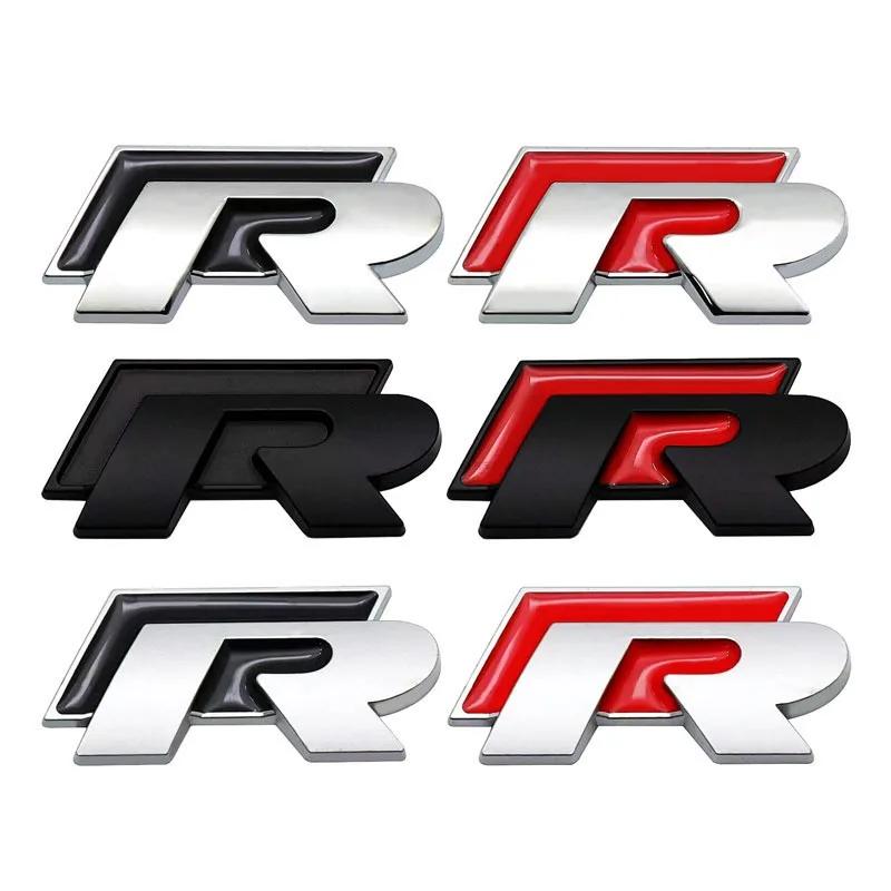 Golf 3 4 MK3 MK4 2026 Horké Pro VW VOLKSWAGEN 3D Kovové R logo Samolepka Auto Zadní Kufr Karoserie Znak Samolepka Pro VW Golf 5 6 7 MK7 MK6