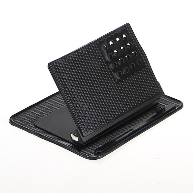 

Автомобильный держатель для телефона с вращением на 360 градусов, силиконовый нескользящий коврик для приборной панели автомобиля, регулируемый угол наклона, липкая подкладка для GPS-навигации чёрный