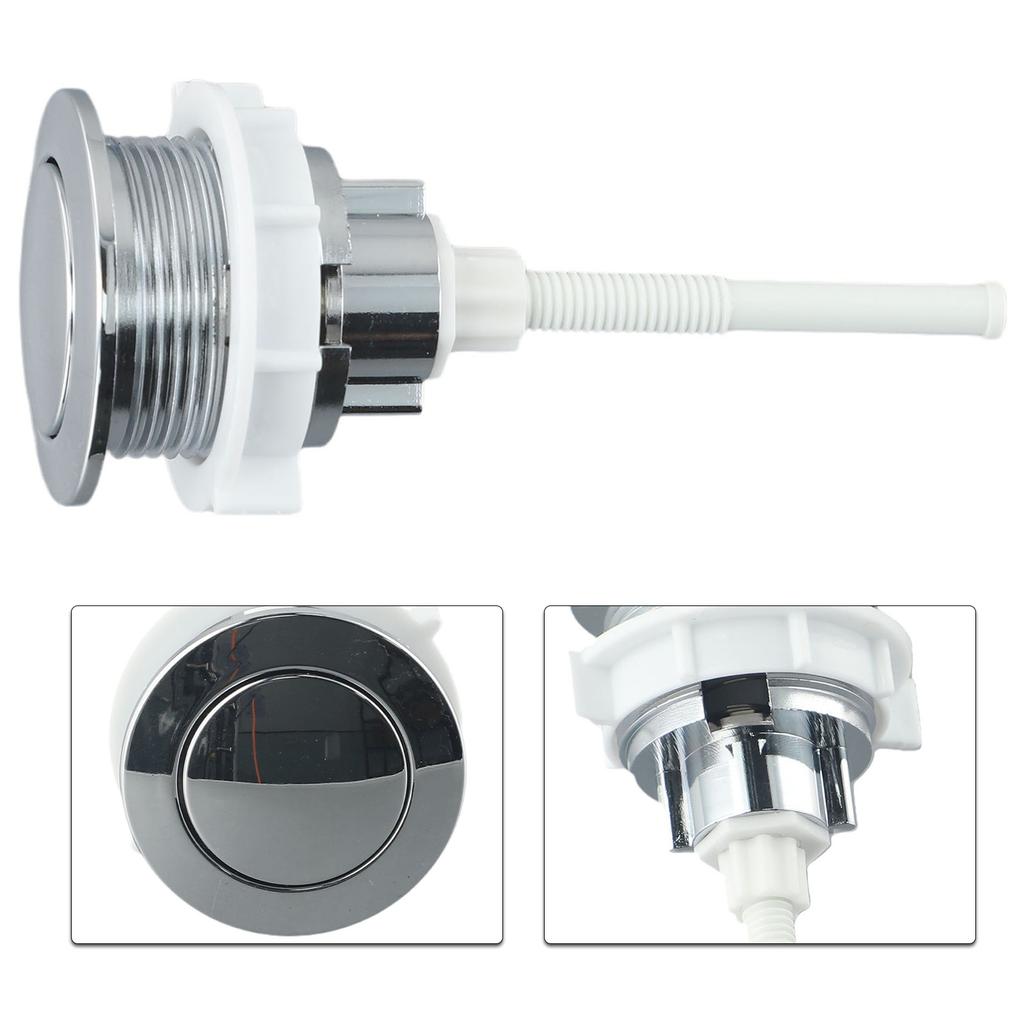 ~Toilet Tank Button~ Bathroom Toilet Push~ Button Single Flush Button ~Replacement Tank Push Switch~Water Saving Rod Accessories