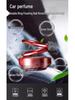 Solar-Powered Rotating Car Perfume with Double Ring Design
