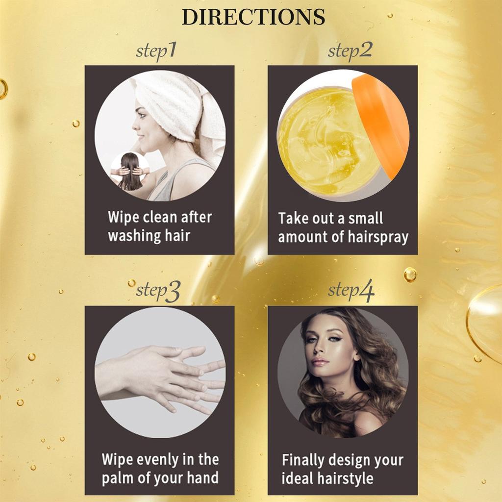 Hair Styling Gel That Is Non, Non Sticky, Controlled And Shiny, Suitable For Any Hair Type And Braid,