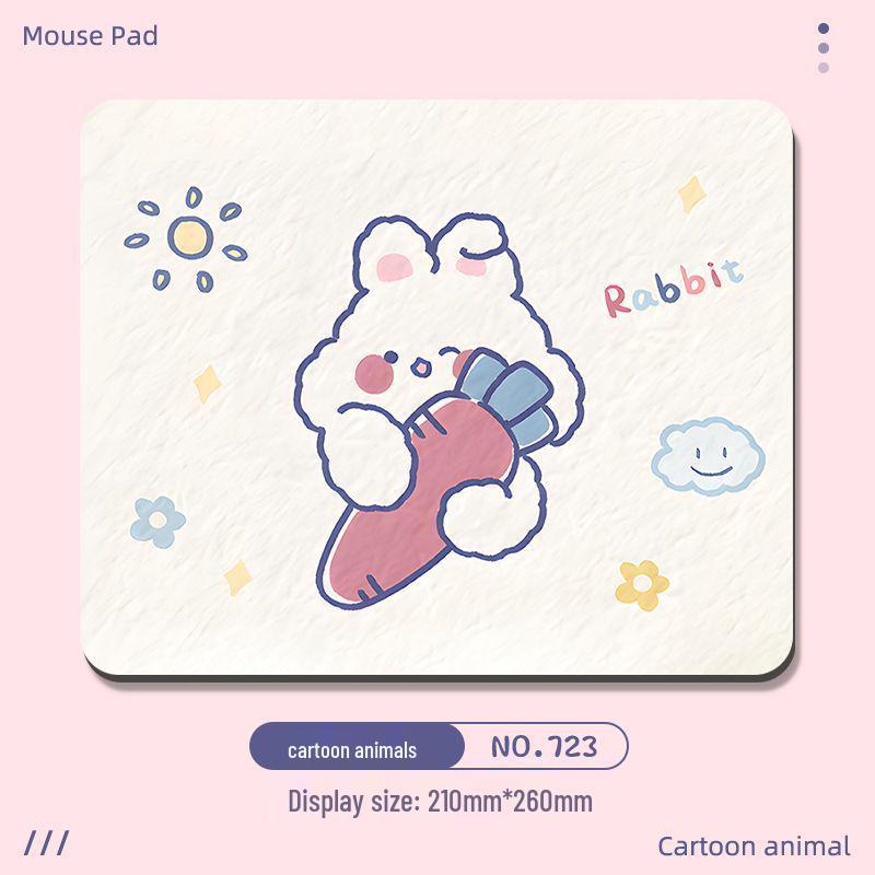Cute Cartoon Mouse Pad with Hand Rest - Small & Thick for Desktop & Laptop