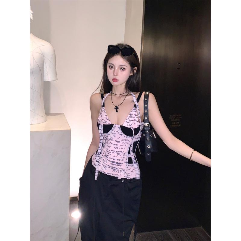 

Элегантный розовый комбинезон с халтер-воротником - сексуальный, красивый дизайн спины для горячего образа One Size розовый