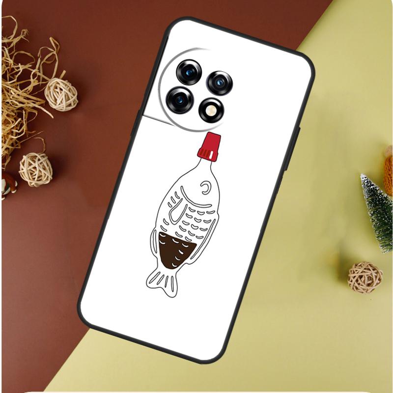 Sushi Soy Fish For OnePlus 13 12 11 12R 13R 9 10 Pro 8T 9RT 10T 10R Nord 4 CE 2 3 Lite N20 N30 Phone Case