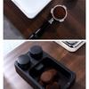New multi-functional coffee powder slag box knocking bucket Italian ABS handle bracket powder pressing device cloth powder storage box