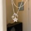 New 925 Silver Star Necklace Personality Charm Geometric Pendant Choker Birthday Gift Women's Fine Jewelry