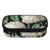 Pen Case Printed Durable 300D Polyester Smooth Zipper with Mesh Divider Pen Holders and Large Main Compartment for Students