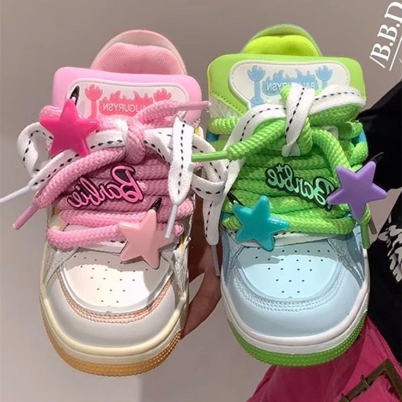 Original Mandarin Duck Shoes 2025 New Popular Skateboard Shoes Niche Design Dopamine Casual Sports Shoes Children's Tide