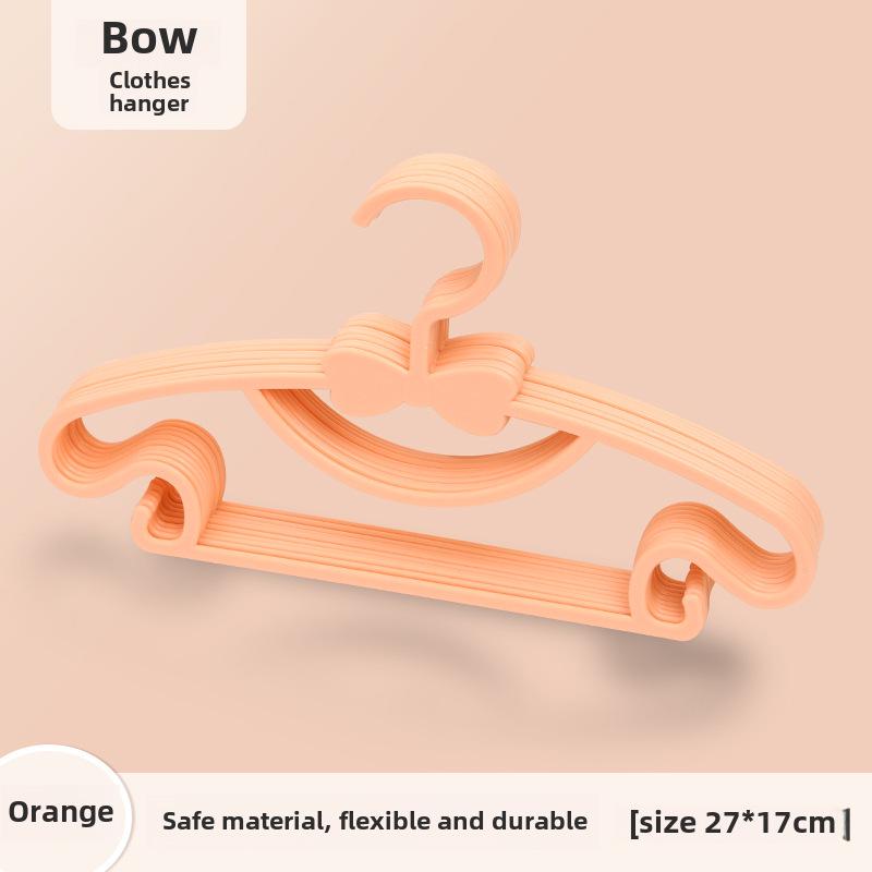 

Пластиковая вешалка для детской одежды с бантом - прочная для домашнего использования