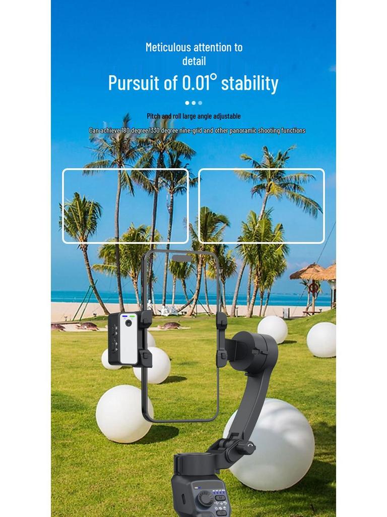 F11 Smart AI 3-Axis Handheld Gimbal for Phones with Face Tracking and Stabilization for TikTok Videos