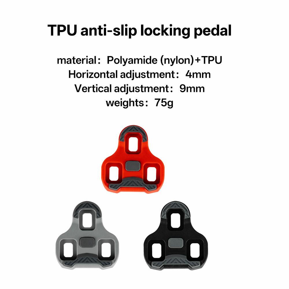 3-håls cykelskor med klossar, halkfria cykelpedalklossar för Look KEO-pedaler, för inomhusträning