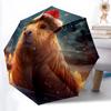 1pc Capybara Print Automatic Umbrella - 8-Rib Durable Frame, Portable Fashion Accessory & Holiday Gift Yy251117185