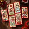 6Pcs/Set Paper Chinese New Year Red Envelope Traditional Money Envelope Red Pocket  Spring Festival