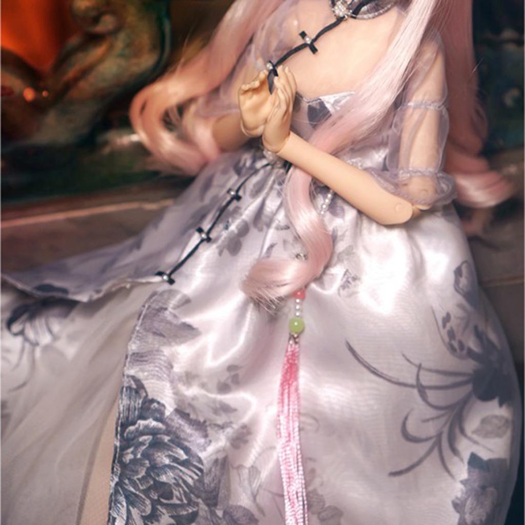 Fashion Doll Girl Dress Party Dance Gown Long Skirt for 1//3 BJD SD DOD Accs