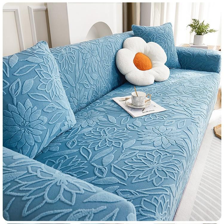 Nuovo copridivano elasticizzato in velluto jacquard, universale, per tutte le stagioni, antigraffio e antipolvere, ideale per gatti.