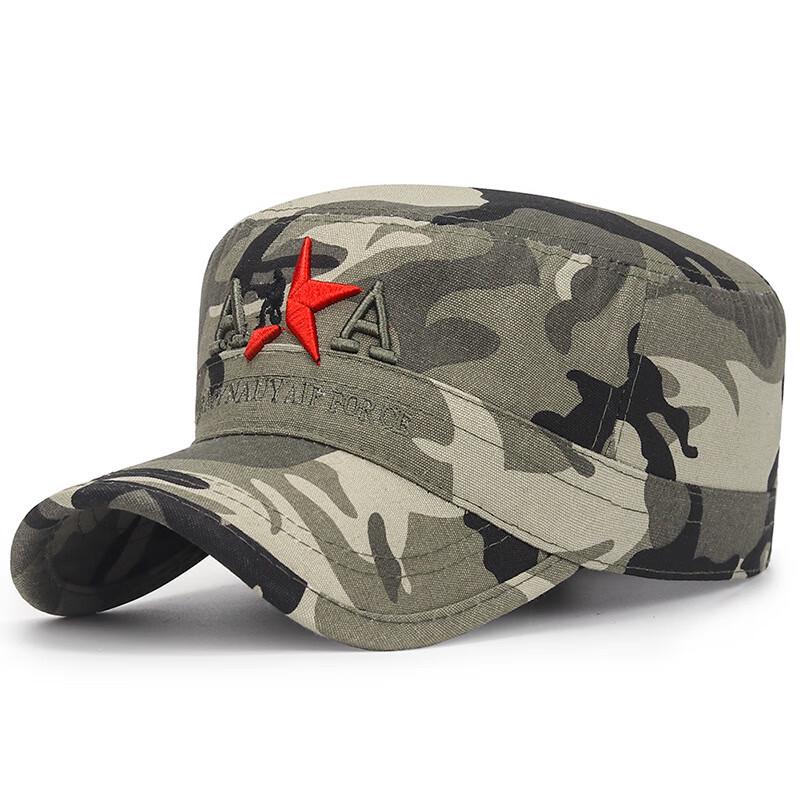 Men s Outdoor Cotton Flat Top Hat Adjustable