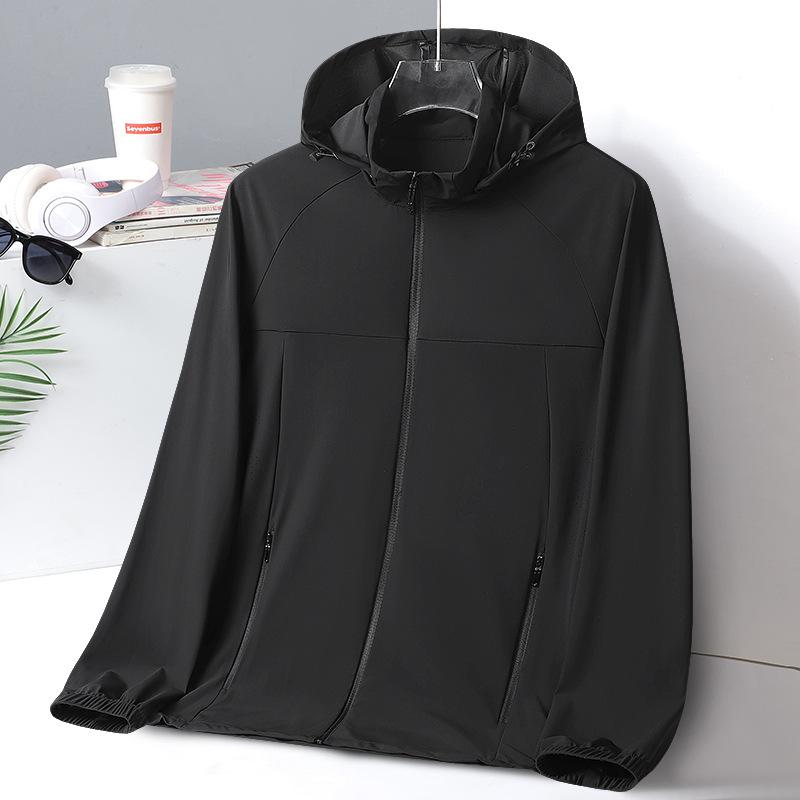 New sunscreen clothes men's and women's summer ice silk breathable UPF10 + outdoor quick-drying skin clothes jacket