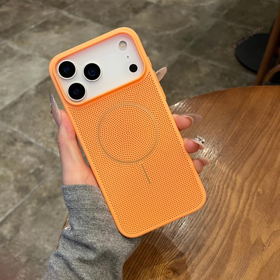 Magnetische Wärmeableitung Handyhülle für Für Iphone 14 1 16 Plus 11 12 13 16 17 Pro Max Air Matt Kabelloses Ladecover