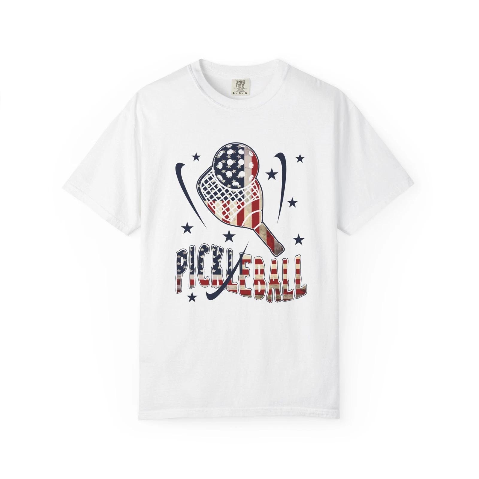 

Unisex Patriotic Pickleball Shirt Sports Enthusiasts Summer BBQ Tee S–5XL XL