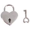 Cadenas Mini en Métal Vintage en Forme de Cœur pour Sac Valise Boîte à Bagages Serrure à Clé Avec Clé