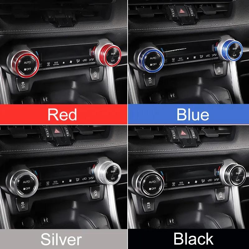 Abaiwai Car Air Condition Switch Knob Ring 3d Decoration For Toyota Rav4 Xa50 2024 Rav 4 Hybrid Parts