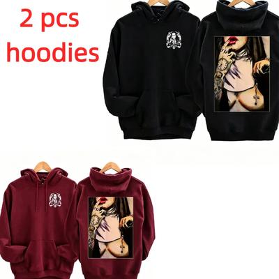Europa und Amerika Herbst Y2K Hip Hop Trend Retro Hoodie Herren Street Pullover Lässiges Vintage Sweatshirt Damen Hoodie Kleidung