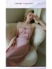 Guiruo Ice Silk Backless Nightdress – Sexy Halterneck Solid Color Pajamas for Spring and Summer (Q2750)