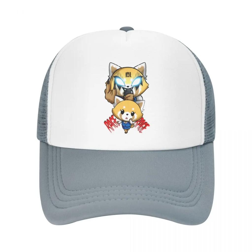 Custom Heavy Metal Aggretsuko Baseball Cap Sun Protection Unisexga Aggressive Retsuko Trucker Hat Autumn Personalized Dad Hat
