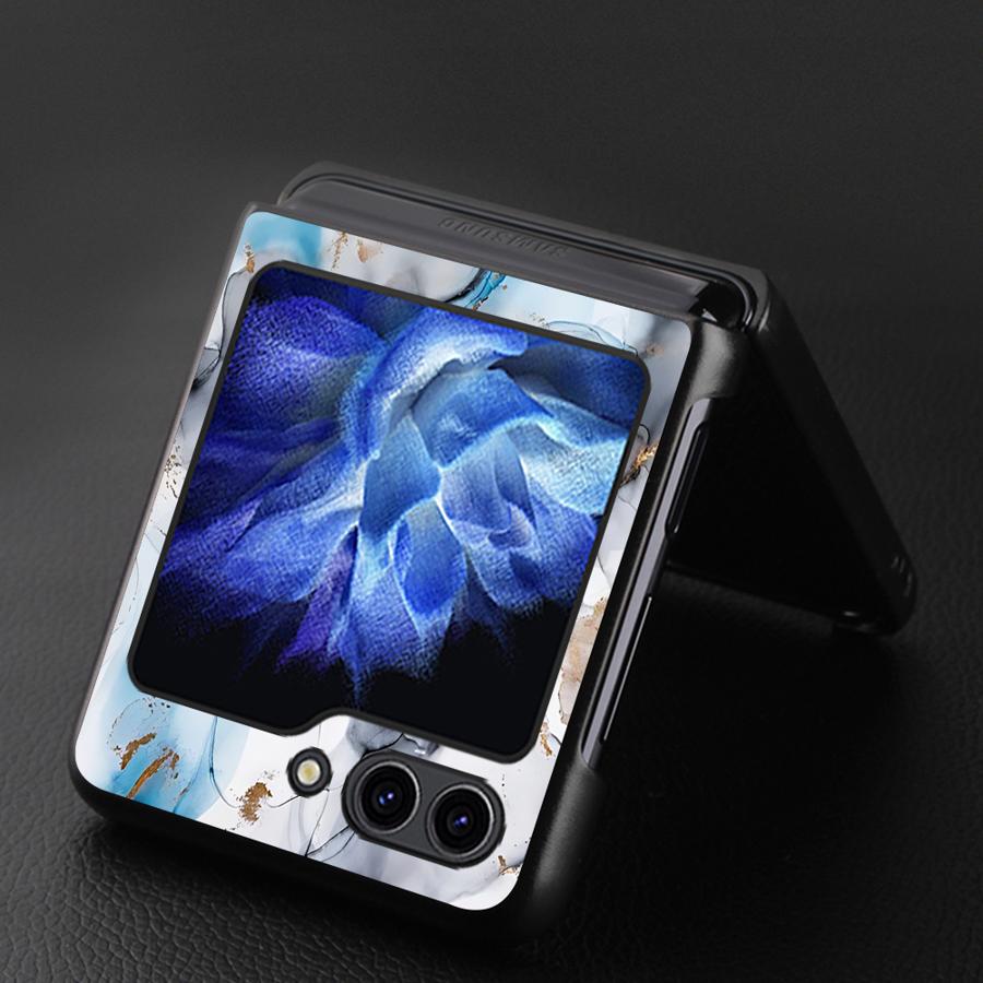Marble Case for Samsung Galaxy Z Flip 7 6 5 4 3 Flip3 Flip5 Flip7 FE Flip4 Flip6 Back Phone Cover Funda