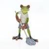 Frogs Statues for Garden Resin Mopping Frogs Figurines Outdoor Lawn Ornament Frogs Garden Statues Housewarming Gift