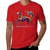 Galgo Espa?ol in bright colors T-Shirt oversized t shirt plain Short sleeve tee vintage t shirt men