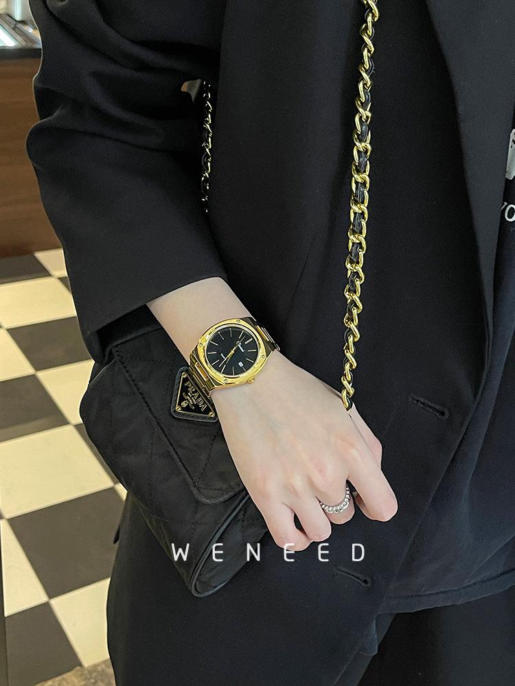 Large Dial Women'S Watch, Luxurious New Model, Fashionable, Vintage, And Minimalist Design, Perfect As A Gift For Women.