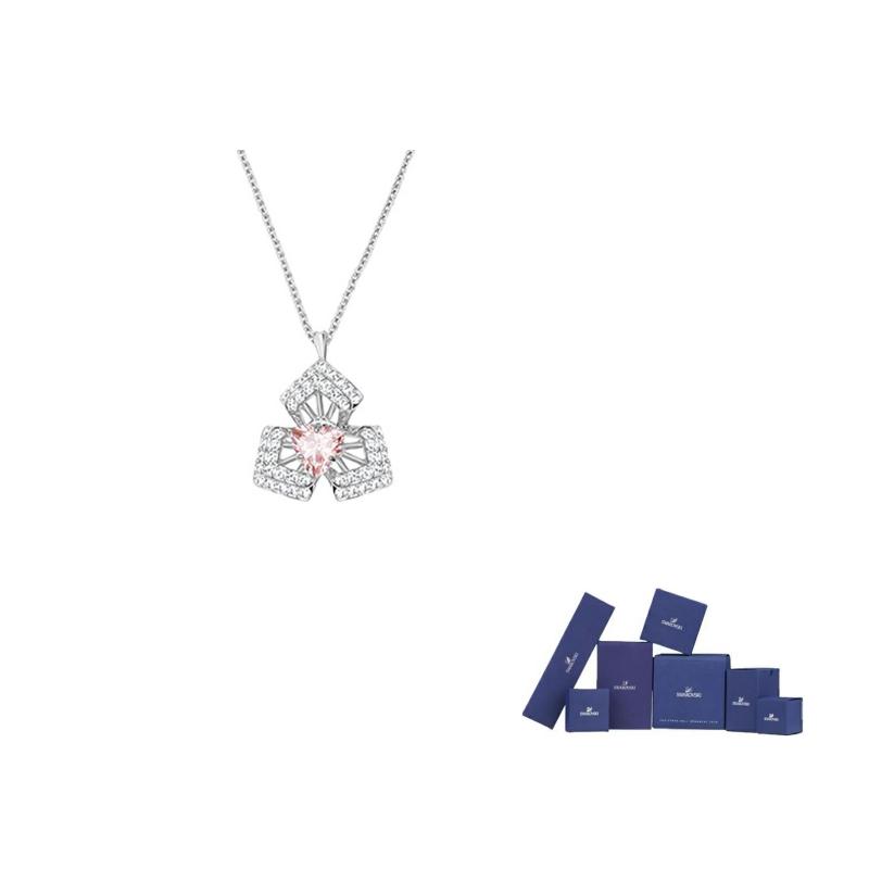 Swarovski Linda Imitationskristall Blume Halskette Damen Halsketten Weiß 5397401 Box (Random Color),F,White white