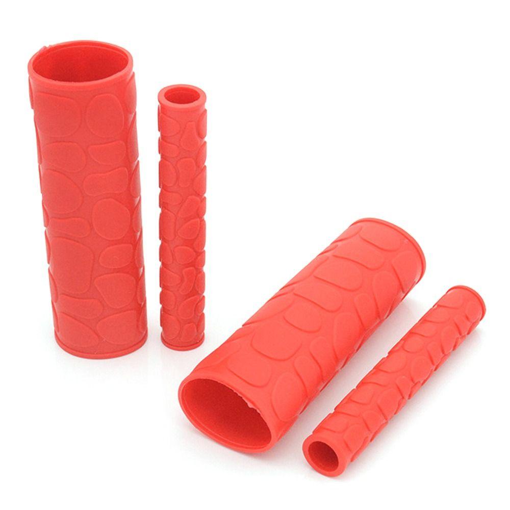 Anti-Slip Motorcycle Handlebar Grip Universal Fit Rubber Sleeve  Electric Bike Accessories