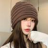 Korean Style Knit Hat Women Winter Warm Ear Protection Beanie Versatile Slimming Hat