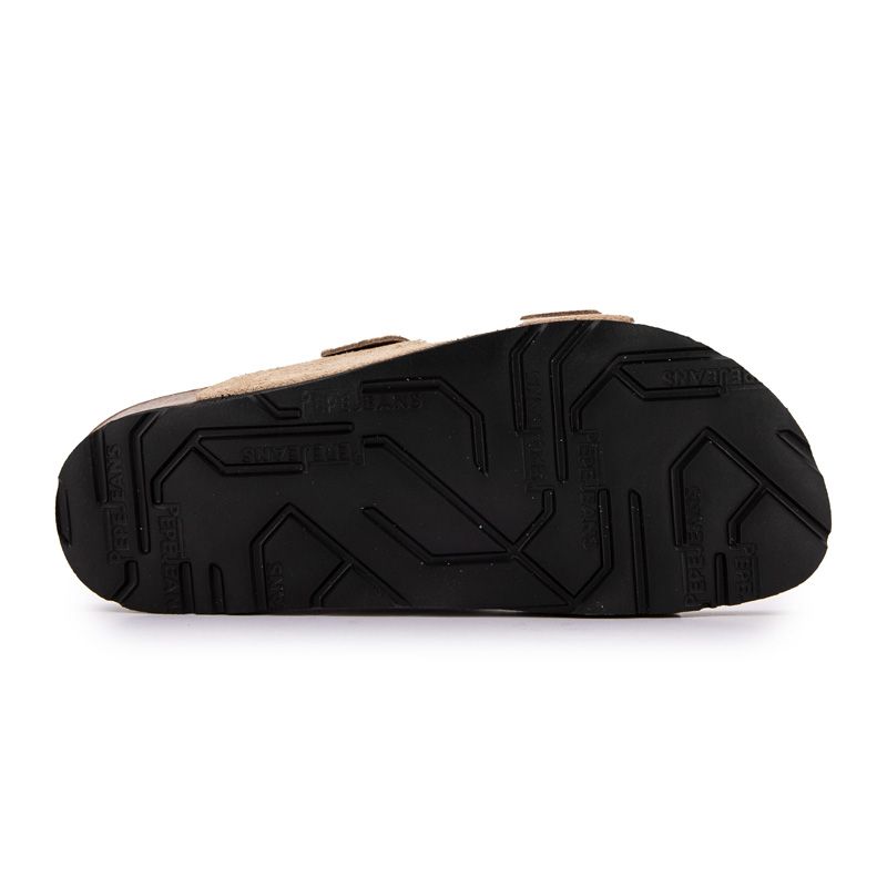 Beige Pop White Double Strap Mules Woman PEPE JEANS
