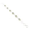 Green Amethyst Gemstone 925 Sterling Silver Jewelry Handmade Women's Bracelet 8" RB-10-4